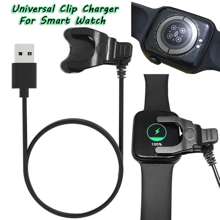 Universal Smartwatch 2Pin Charging Cable Clip Cradle 35cm Smart Watch Charger