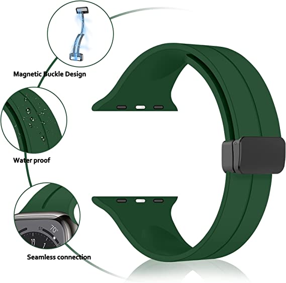 WTG Smartwatch Magnet Buckle Strap | Compatible With T800 Ultra 42, 44, 45, 49mm Smart Watch