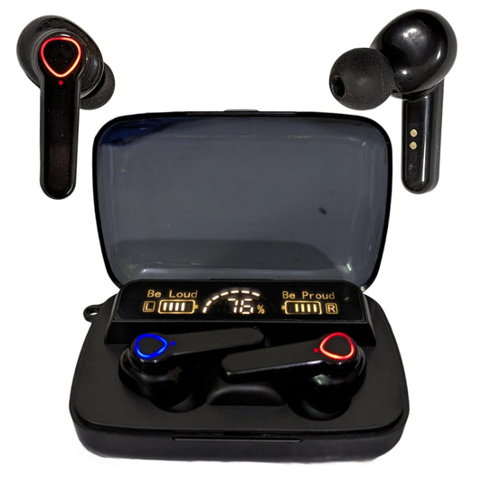 Bluetooth Air Buds M19 with LED Display