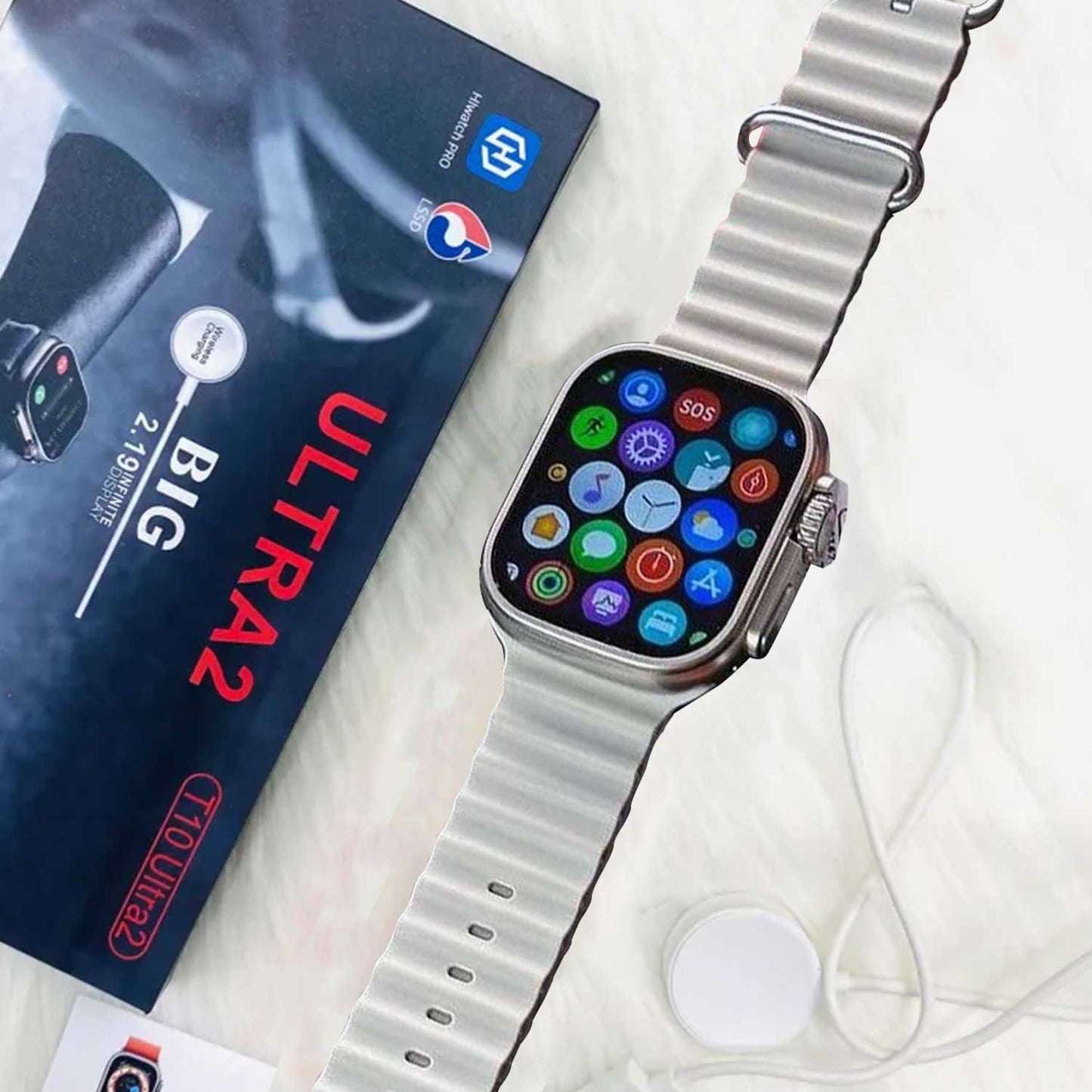 T10 Ultra 2 Smartwatch 2.09 Inch Display, 49MM Straps
