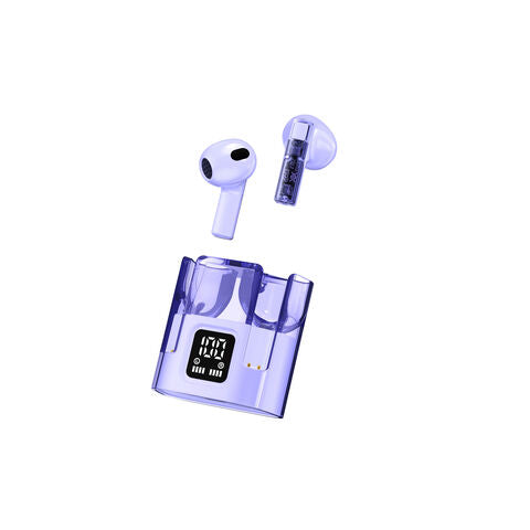 Original Wireless Earbuds G70 Bluetooth Earphone Transparent HIFI Headphones LED Power Digital Display Stereo Sound Earphones for all Bluetooth Smart devices.