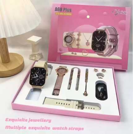 Smartwatch A68 Plus for Girls - Best watch Gift for Women