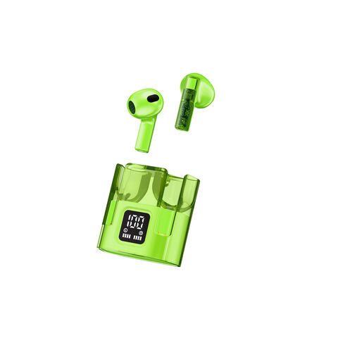 Original Wireless Earbuds G70 Bluetooth Earphone Transparent HIFI Headphones LED Power Digital Display Stereo Sound Earphones for all Bluetooth Smart devices.