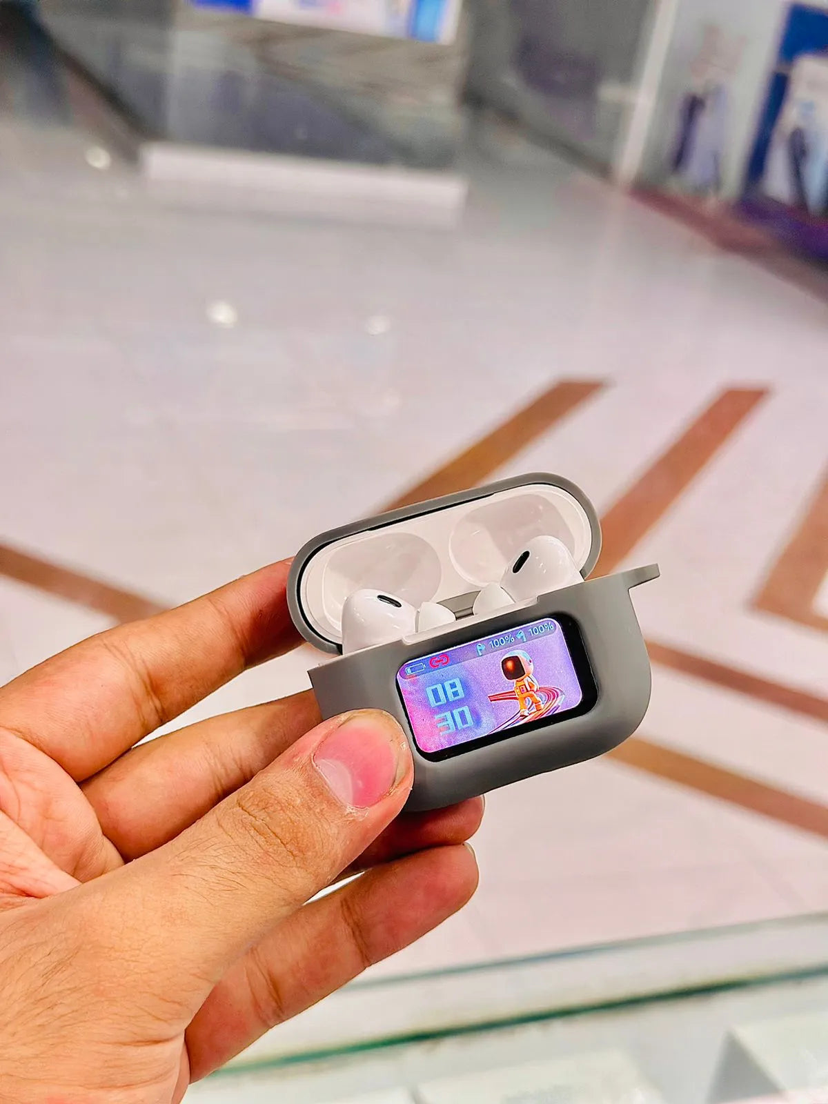 Soft Silicone LCD AirPods Pro Case - Anti-Scratch & Dustproof Cover