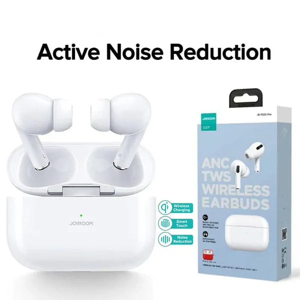 Original JOYROOM ANC Wireless Earbuds Pro 2 with Eartips & Silicone cover | Heavy Bass | Long Battery