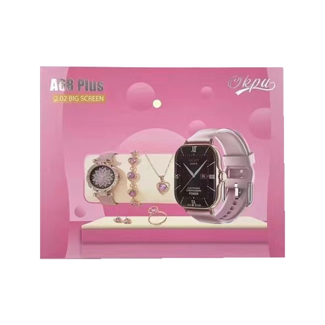 Smartwatch A68 Plus for Girls - Best watch Gift for Women