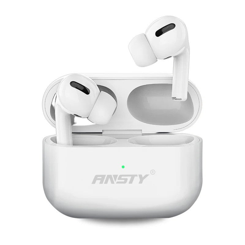 ANSTY Wireless Earbuds, Bluetooth 5.3, Touch Control, HD Mic, 5-Days Battery Life, AST-B16 White