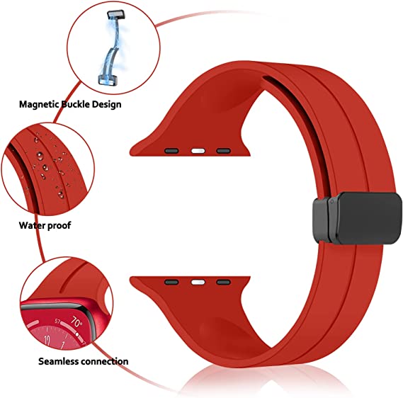 WTG Smartwatch Magnet Buckle Strap | Compatible With T800 Ultra 42, 44, 45, 49mm Smart Watch